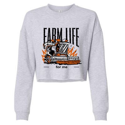 Farm Life For Me Cropped Pullover Crew