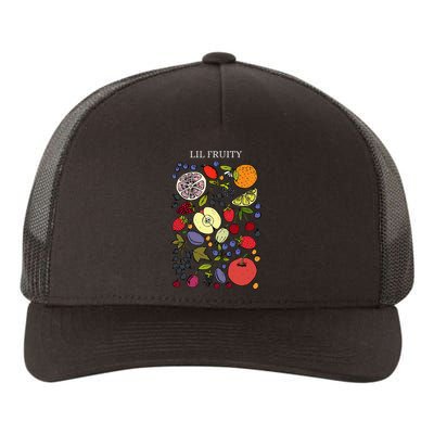 Funny Lil Fruity LGBTQ Subtle Lesbian LGBTQ Pride Month Yupoong Adult 5-Panel Trucker Hat