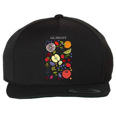 Funny Lil Fruity LGBTQ Subtle Lesbian LGBTQ Pride Month Wool Snapback Cap