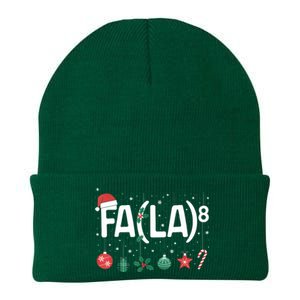 Fa (La)8 Funny Christmas Santa Fa La Math Teacher Knit Cap Winter Beanie