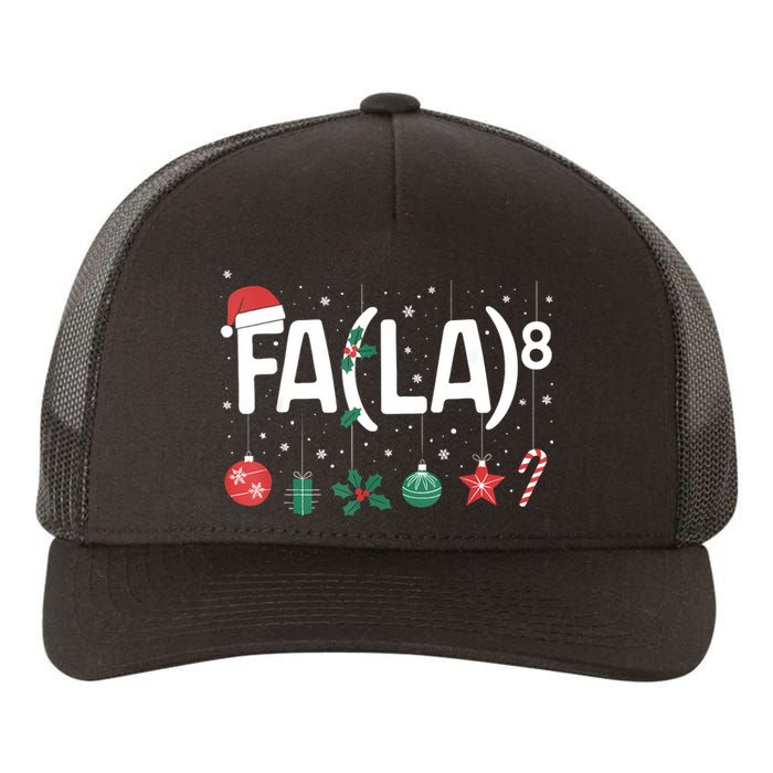 Fa (La)8 Funny Christmas Santa Fa La Math Teacher Yupoong Adult 5-Panel Trucker Hat