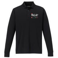 Fa (La)8 Funny Christmas Santa Fa La Math Teacher Performance Long Sleeve Polo