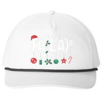 Fa (La)8 Funny Christmas Santa Fa La Math Teacher Snapback Five-Panel Rope Hat