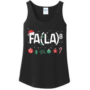 Fa (La)8 Funny Christmas Santa Fa La Math Teacher Ladies Essential Tank