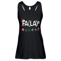 Fa (La)8 Funny Christmas Santa Fa La Math Teacher Ladies Essential Flowy Tank