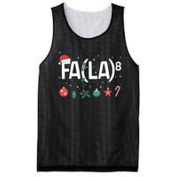 Fa (La)8 Funny Christmas Santa Fa La Math Teacher Mesh Reversible Basketball Jersey Tank