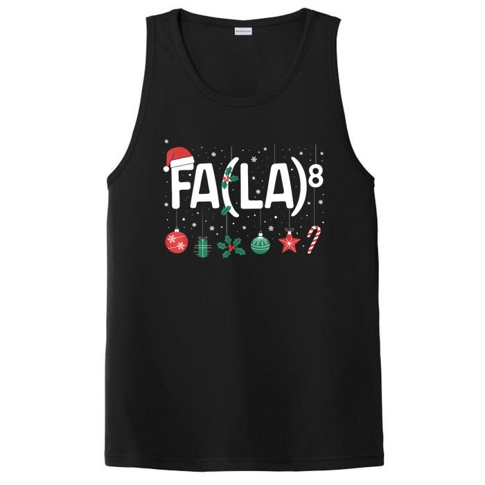 Fa (La)8 Funny Christmas Santa Fa La Math Teacher PosiCharge Competitor Tank