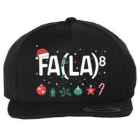 Fa (La)8 Funny Christmas Santa Fa La Math Teacher Wool Snapback Cap