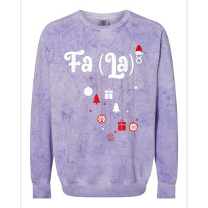 Fa (La)8 Funny Christmas Santa Fa La Math Colorblast Crewneck Sweatshirt