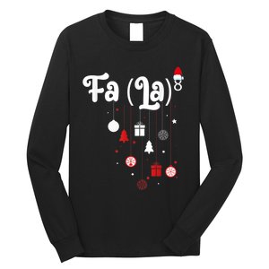 Fa (La)8 Funny Christmas Santa Fa La Math Long Sleeve Shirt