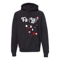 Fa (La)8 Funny Christmas Santa Fa La Math Premium Hoodie