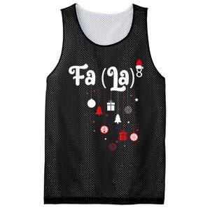 Fa (La)8 Funny Christmas Santa Fa La Math Mesh Reversible Basketball Jersey Tank