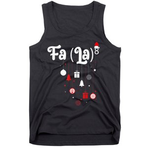 Fa (La)8 Funny Christmas Santa Fa La Math Tank Top