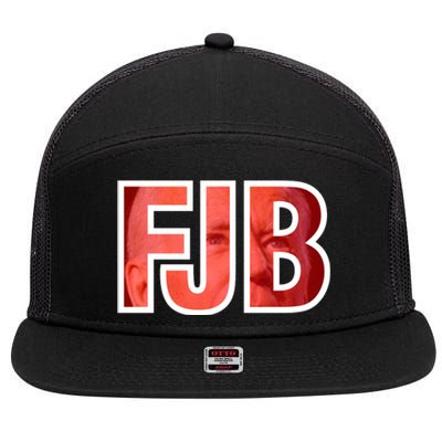 FJB Image Logo 7 Panel Mesh Trucker Snapback Hat