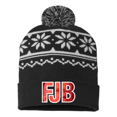 FJB Image Logo USA-Made Snowflake Beanie