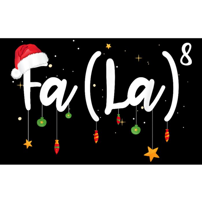 Fa (La)8 Funny Christmas Santa Fa La Math Bumper Sticker