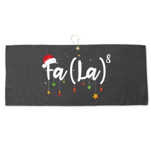 Fa (La)8 Funny Christmas Santa Fa La Math Large Microfiber Waffle Golf Towel