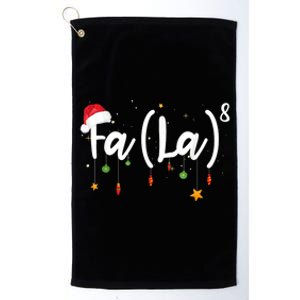 Fa (La)8 Funny Christmas Santa Fa La Math Platinum Collection Golf Towel