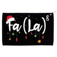 Fa (La)8 Funny Christmas Santa Fa La Math Grommeted Golf Towel