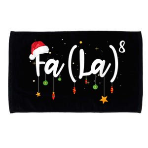 Fa (La)8 Funny Christmas Santa Fa La Math Microfiber Hand Towel