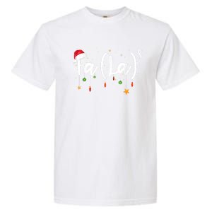 Fa (La)8 Funny Christmas Santa Fa La Math Garment-Dyed Heavyweight T-Shirt