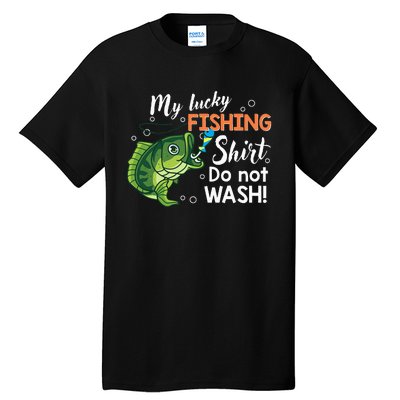 Funny Lucky Fishing Bass Fish Tall T-Shirt