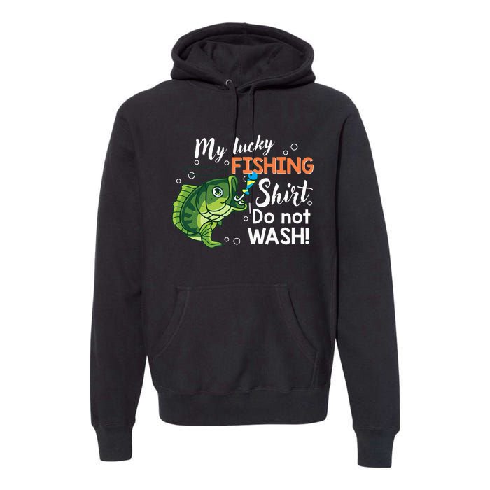 Funny Lucky Fishing Bass Fish Premium Hoodie