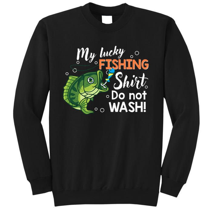 Funny Lucky Fishing Bass Fish Tall Sweatshirt