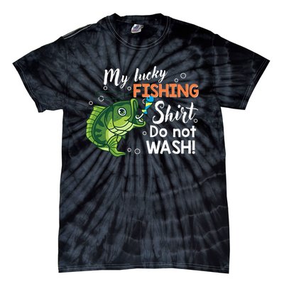 Funny Lucky Fishing Bass Fish Tie-Dye T-Shirt