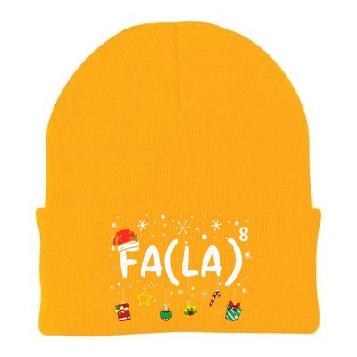 FA (LA)8 Funny Christmas Santa Fa La Math Teacher  Knit Cap Winter Beanie