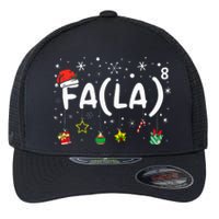 FA (LA)8 Funny Christmas Santa Fa La Math Teacher  Flexfit Unipanel Trucker Cap