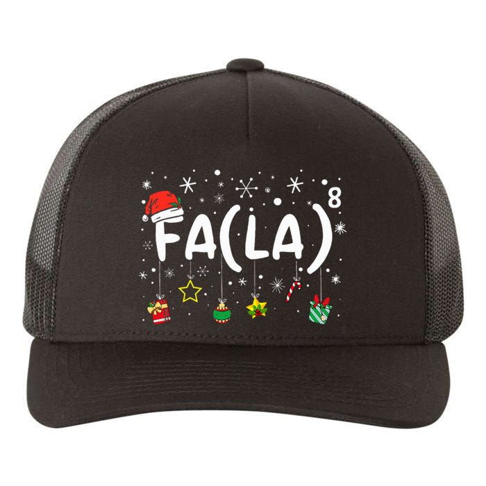 FA (LA)8 Funny Christmas Santa Fa La Math Teacher  Yupoong Adult 5-Panel Trucker Hat