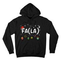 FA (LA)8 Funny Christmas Santa Fa La Math Teacher  Hoodie