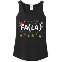 FA (LA)8 Funny Christmas Santa Fa La Math Teacher  Ladies Essential Tank