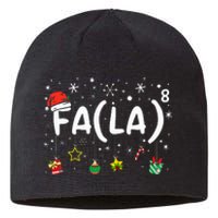 FA (LA)8 Funny Christmas Santa Fa La Math Teacher  Sustainable Beanie