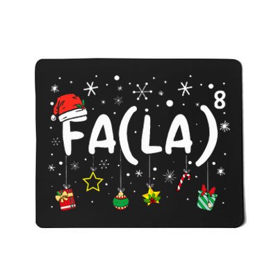 FA (LA)8 Funny Christmas Santa Fa La Math Teacher  Mousepad