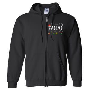 FA (LA)8 Funny Christmas Santa Fa La Math Teacher  Full Zip Hoodie