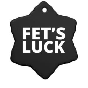 Fet's Luck Funny Ceramic Star Ornament