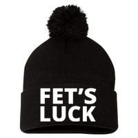 Fet's Luck Funny Pom Pom 12in Knit Beanie