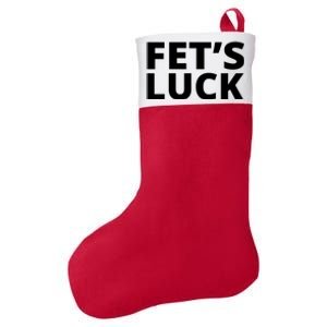 Fet's Luck Funny Felt Holiday Christmas Stocking