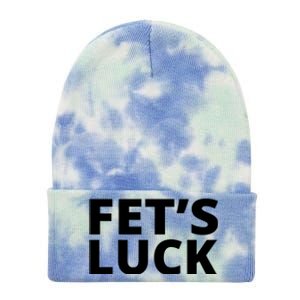 Fet's Luck Funny Tie Dye 12in Knit Beanie