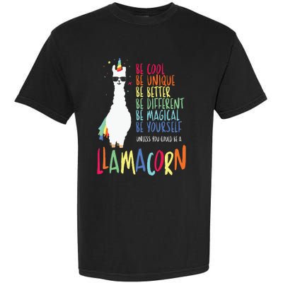 Funny Llamacorn Funny Cute Llama Unicorn Garment-Dyed Heavyweight T-Shirt