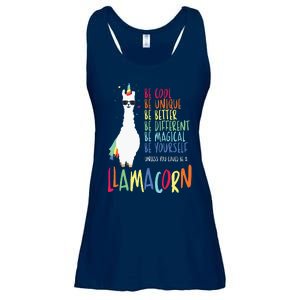 Funny Llamacorn Funny Cute Llama Unicorn Ladies Essential Flowy Tank