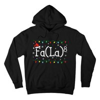 Fa (La)8 Funny Christmas Santa Fa La Math Teacher Hoodie