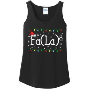 Fa (La)8 Funny Christmas Santa Fa La Math Teacher Ladies Essential Tank