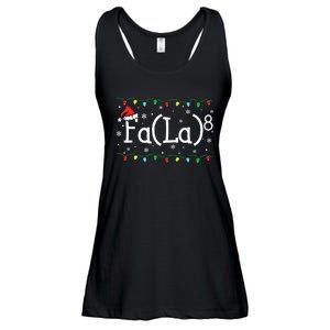 Fa (La)8 Funny Christmas Santa Fa La Math Teacher Ladies Essential Flowy Tank