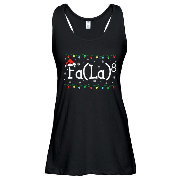 Fa (La)8 Funny Christmas Santa Fa La Math Teacher Ladies Essential Flowy Tank