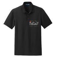 Fa (La)8 Funny Christmas Santa Fa La Math Teacher Dry Zone Grid Polo