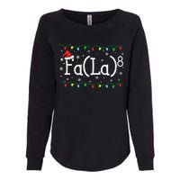 Fa (La)8 Funny Christmas Santa Fa La Math Teacher Womens California Wash Sweatshirt