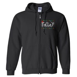 Fa (La)8 Funny Christmas Santa Fa La Math Teacher Full Zip Hoodie